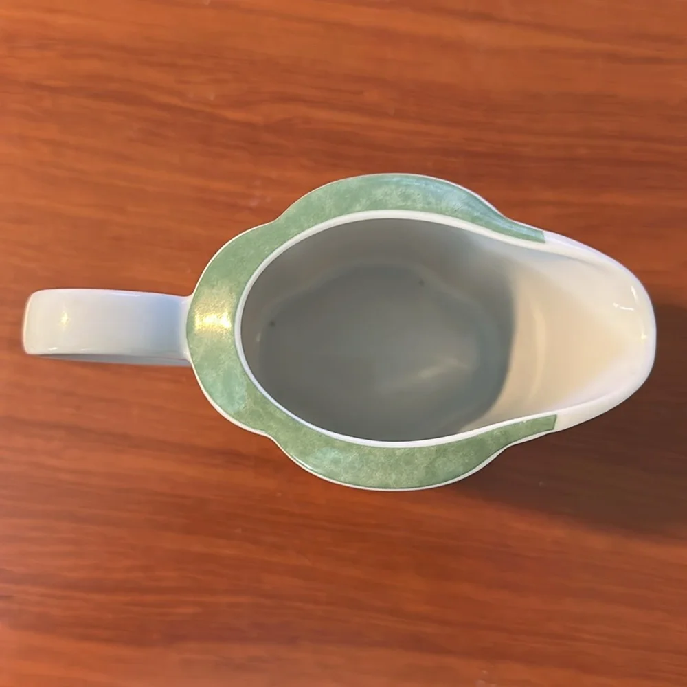 🧡 Blue Leaf and Green Creamer and Sugar Set by Villeroy & Boch Germany 🧡 - Picture 9 of 10